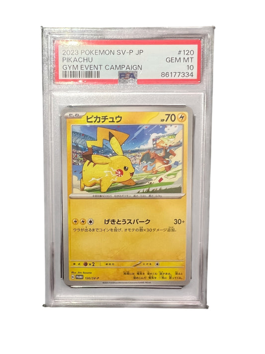 2023 POKEMON SV-P JP
PIKACHU
GYM EVENT CAMPAIGN
#120
GEM MT
10