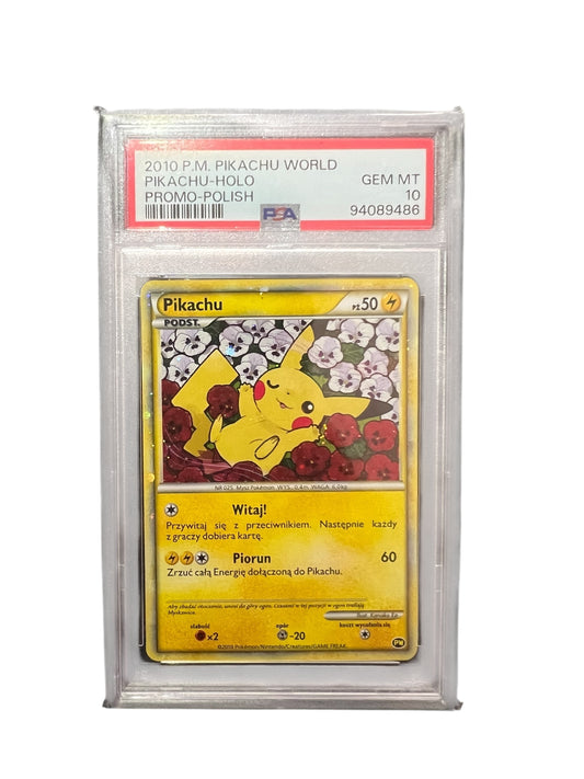 2010 P.M. PIKACHU WORLD PIKACHU-HOLO PROMO-POLISH
GEM MT
10